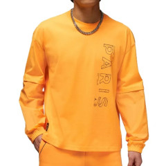 Beli Baju Sneakers Air Jordan Paris Saint-Germain Long Sleeve Tee Orange Original Dv0624-705