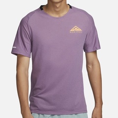 Beli Baju Lari Nike Dri Fit Solar Chase Short Sleeve Trail Top Purple Original Dv9306-536