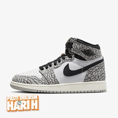 Beli Sepatu Sneakers Anak Air Jordan Aj 1 Retro High Og Gs White Cement Original Fd1437-052