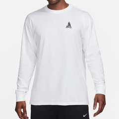 Beli Baju Basket Nike Ja Morant Max90 Long Sleeve Tee White Original Fn0808-100