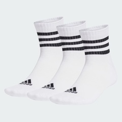 Beli Kaos Kaki Lari Adidas 3-Stripes Cushioned Sportswear Low-Cut Socks 3 Pairs White-Black Original Ht3456