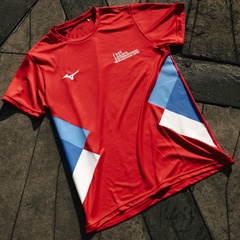 Beli Baju Lari Mizuno Btn Jakim Merchandise Tee Red Original J2Sac0M262