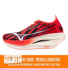 Beli Sepatu Lari Mizuno Wave Rebellion Pro 3 Onihayai Series! Red Original U1Gd253303