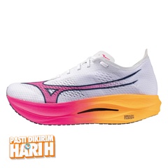 Beli Sepatu Lari Mizuno Wave Rebellion Pro Low White-Pink Tetra-Tang Orange Original U1Gd254311