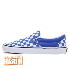 Beli Sepatu Sneakers Vans Color Theory Classic Slip-On Blue Original Vn0A7Q5D6Re